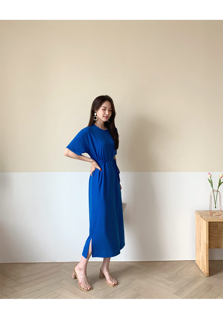 ストラップ付スリットワンピース・全3色 | DHOLIC PLUS | 詳細画像5