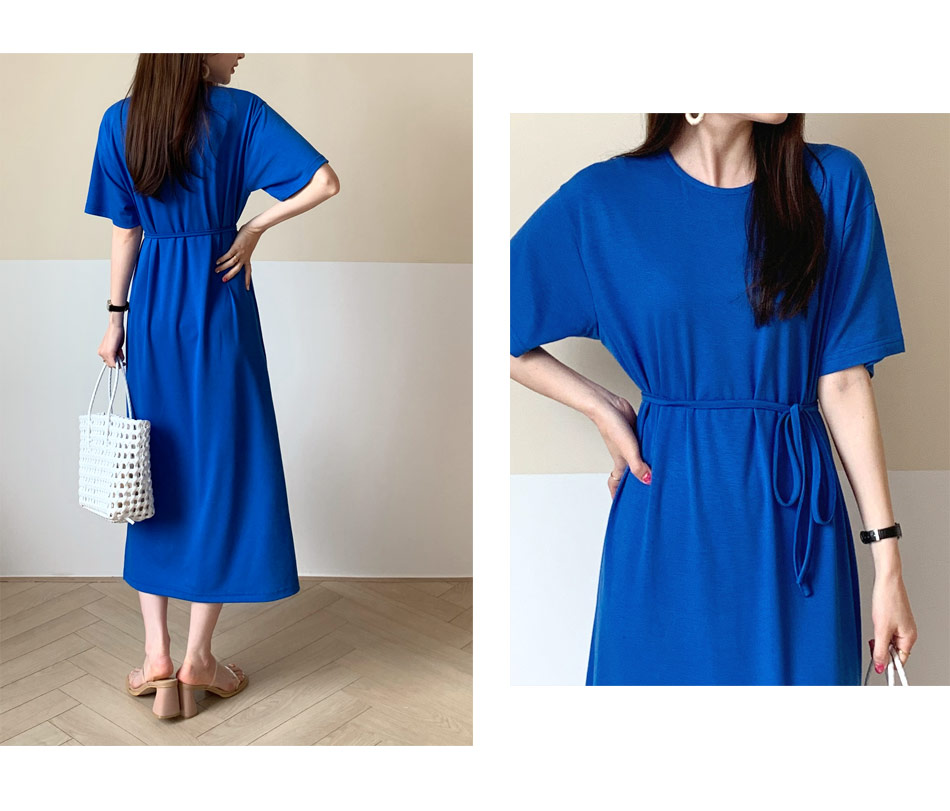 ストラップ付スリットワンピース・全3色 | DHOLIC PLUS | 詳細画像6