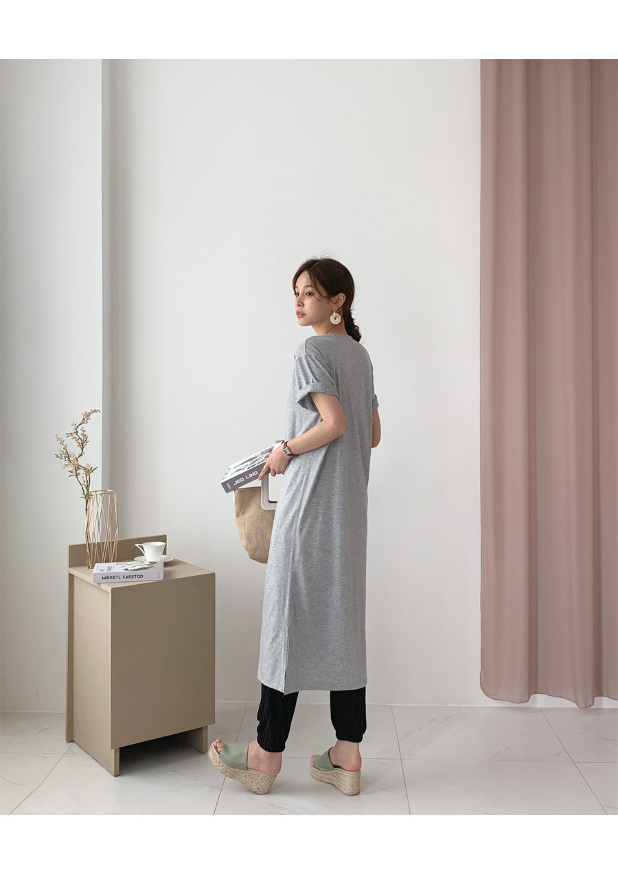 ストラップ付スリットワンピース・全3色 | DHOLIC PLUS | 詳細画像7