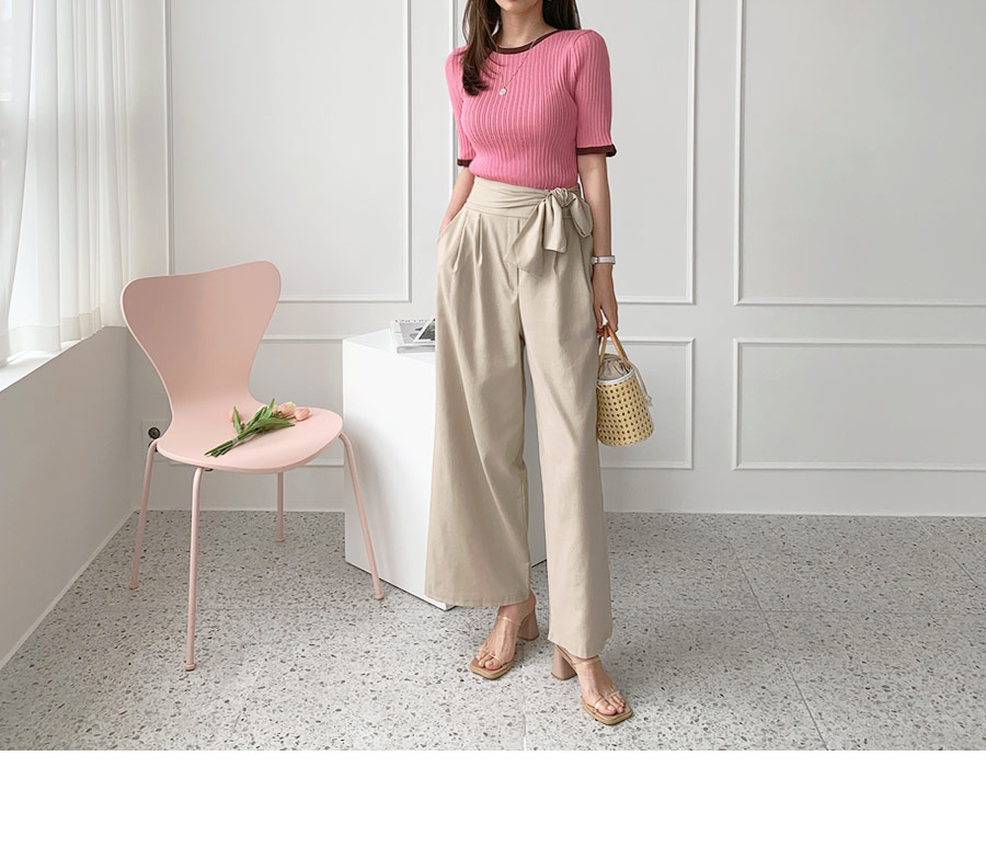 ウエストタイワイドパンツ・全3色 | DHOLIC PLUS | 詳細画像7