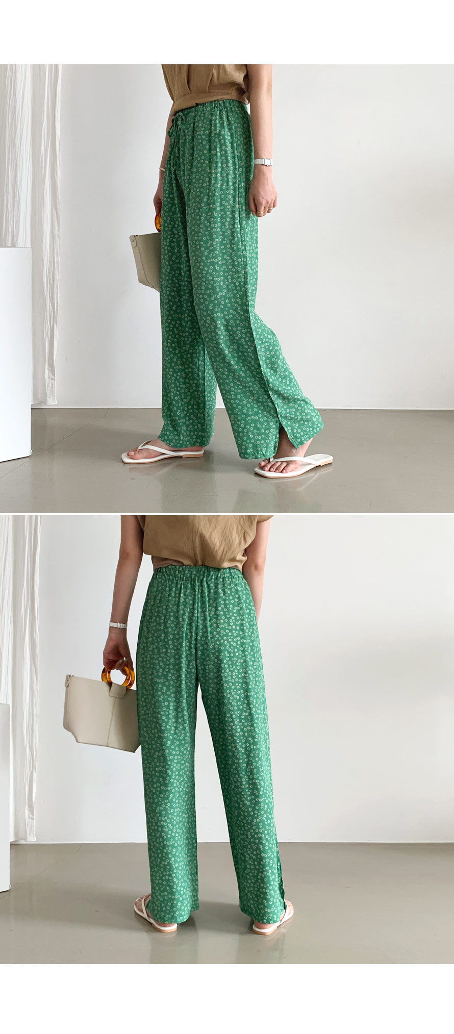 フローラルスリットパンツ・全4色 | DHOLIC PLUS | 詳細画像5