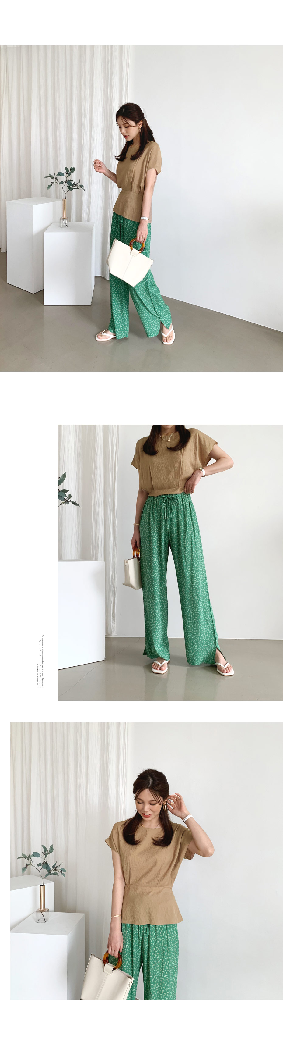 フローラルスリットパンツ・全4色 | DHOLIC PLUS | 詳細画像6