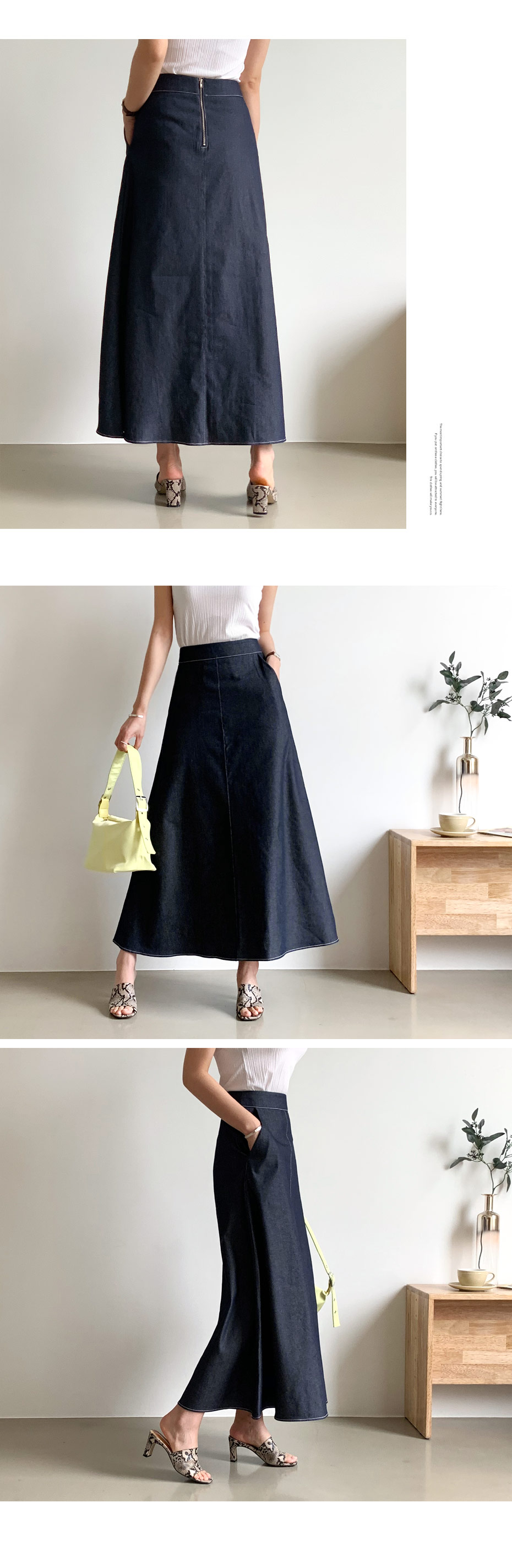 デニムAラインスカート・全1色 | DHOLIC PLUS | 詳細画像6