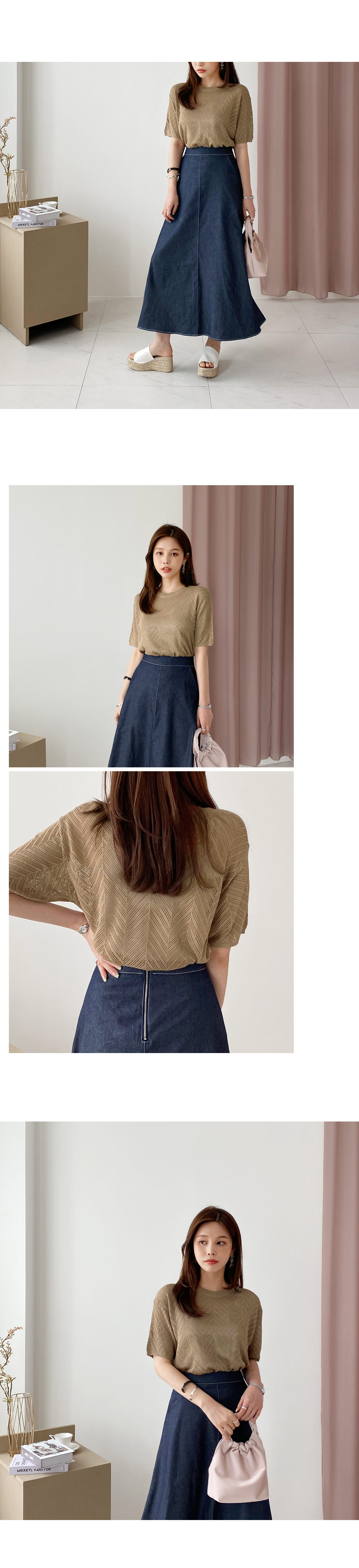 デニムAラインスカート・全1色 | DHOLIC PLUS | 詳細画像10