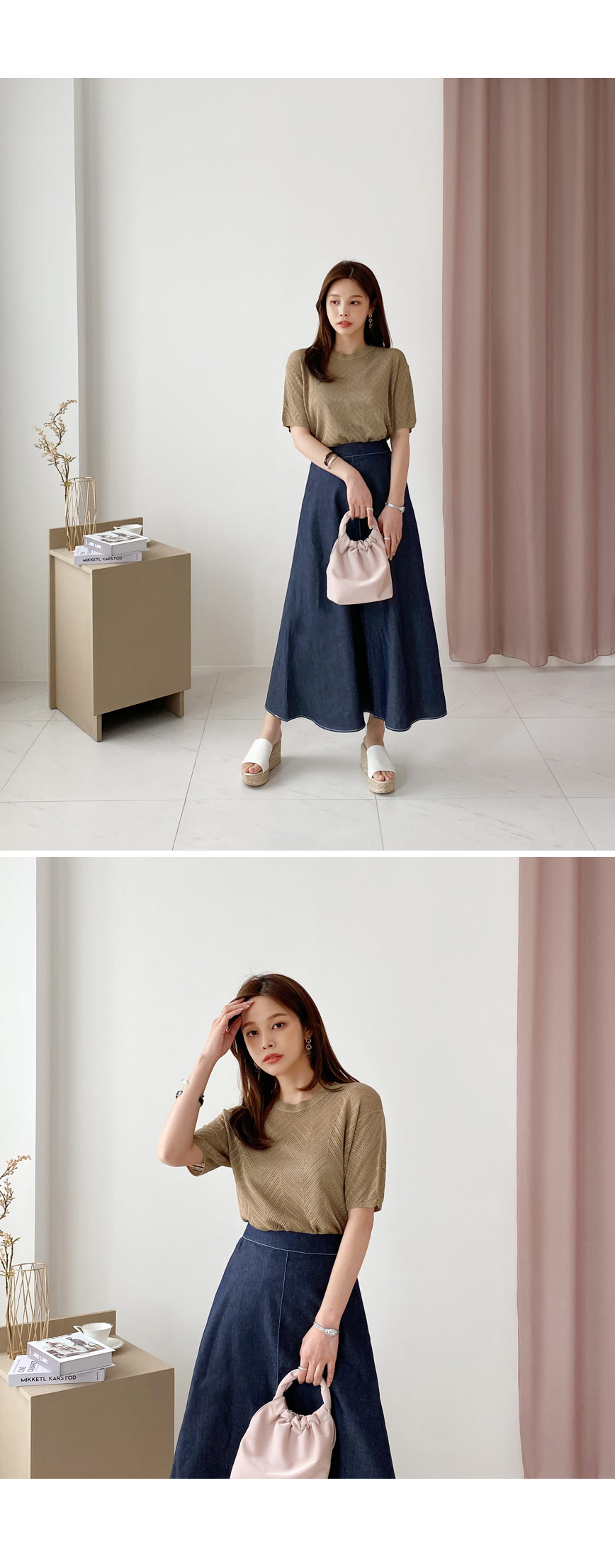 デニムAラインスカート・全1色 | DHOLIC PLUS | 詳細画像12