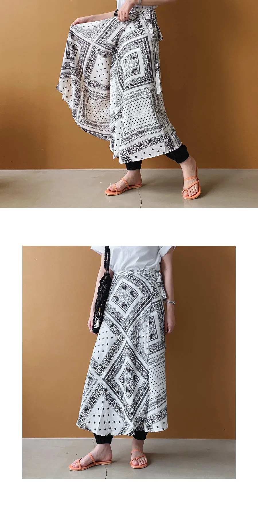 ペイズリーラップスカート・全3色 | DHOLIC PLUS | 詳細画像7