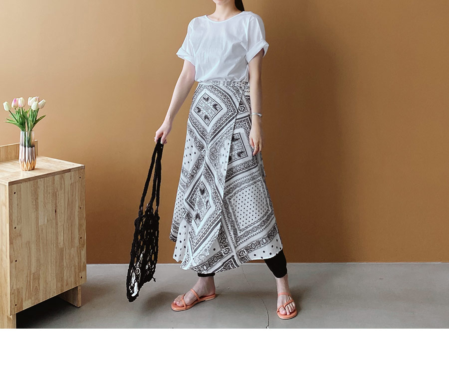 ペイズリーラップスカート・全3色 | DHOLIC PLUS | 詳細画像8