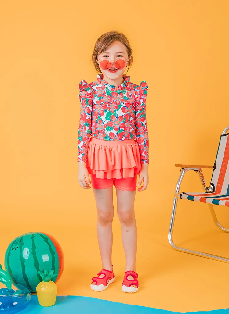 花柄フリルラッシュガードSET | 詳細画像1