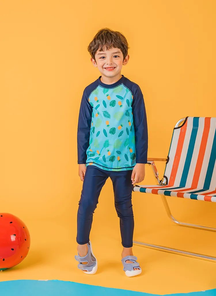 リーフ柄ラッシュガード3SET | 詳細画像1