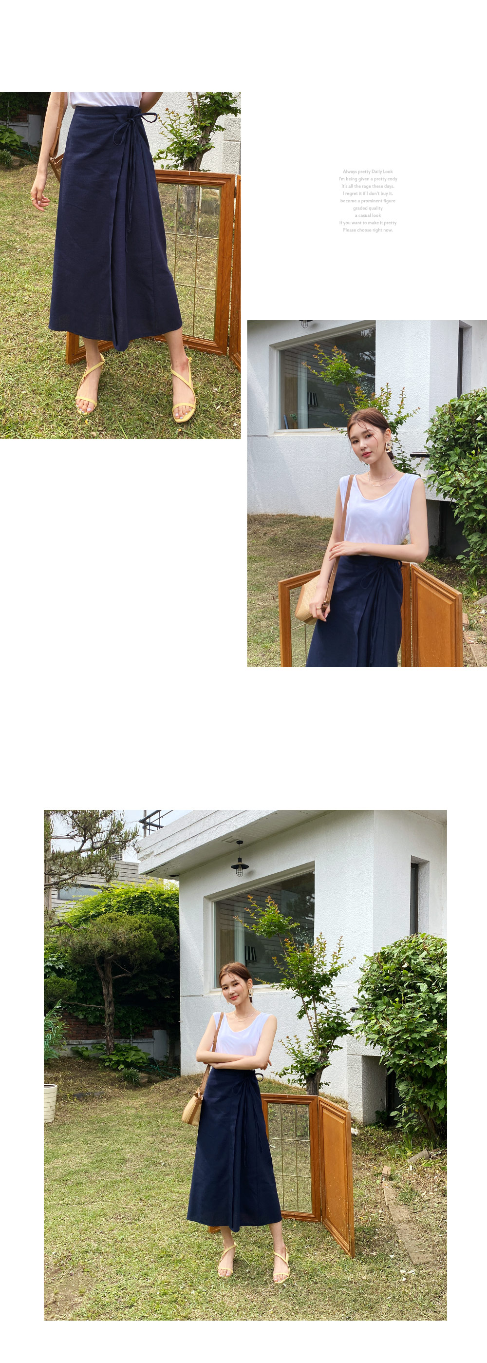 リボンAラインスカート・全3色 | DHOLIC | 詳細画像7