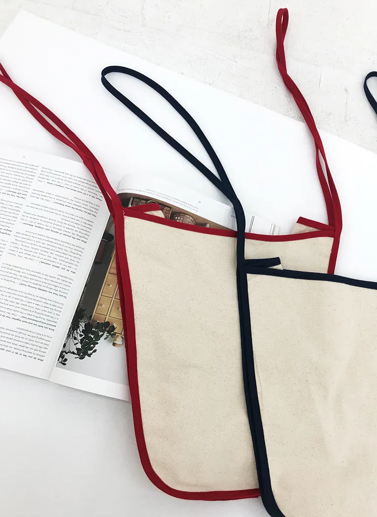 コントラストコットンバッグ・全2色 | DHOLIC PLUS | 詳細画像1
