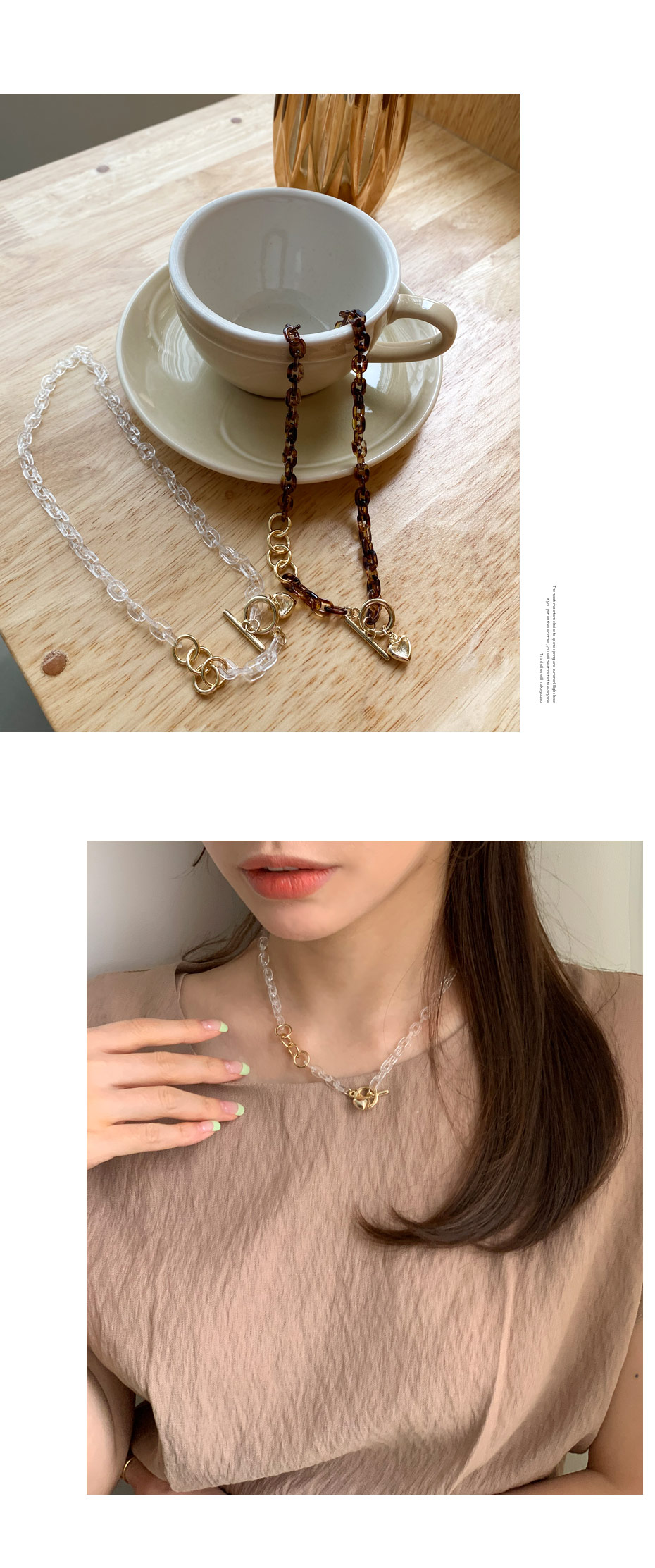 クリアチェーンネックレス・全2色 | DHOLIC PLUS | 詳細画像2