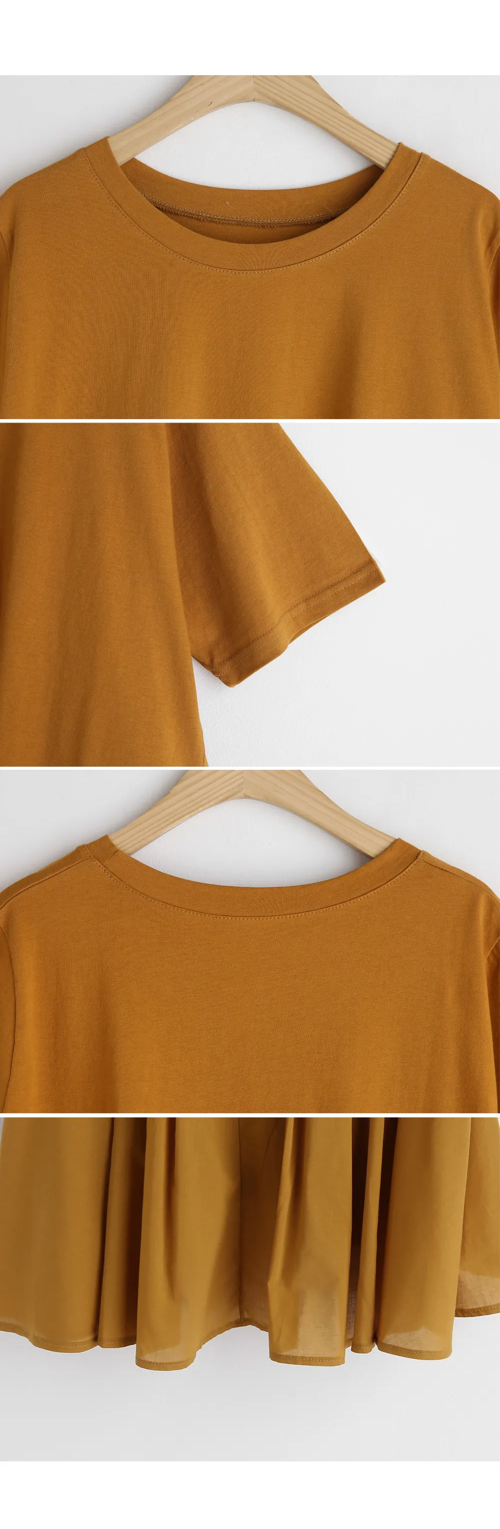 フレアコントラストTシャツ・全3色 | DHOLIC | 詳細画像12