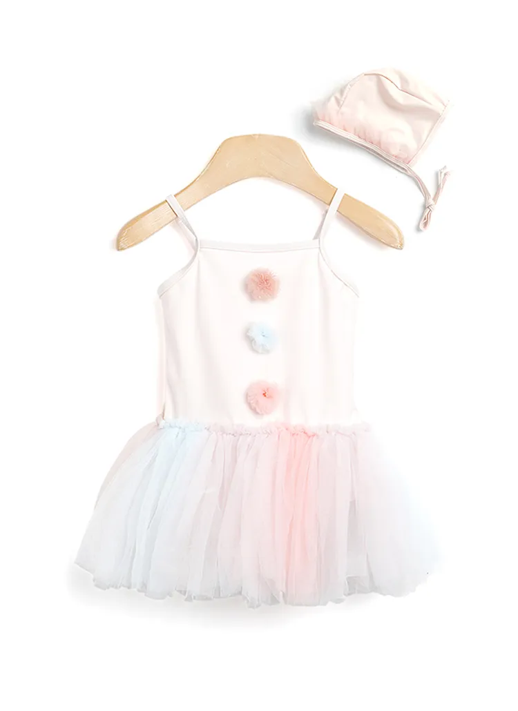 帽子付ポンポンチュチュ水着 | 詳細画像1