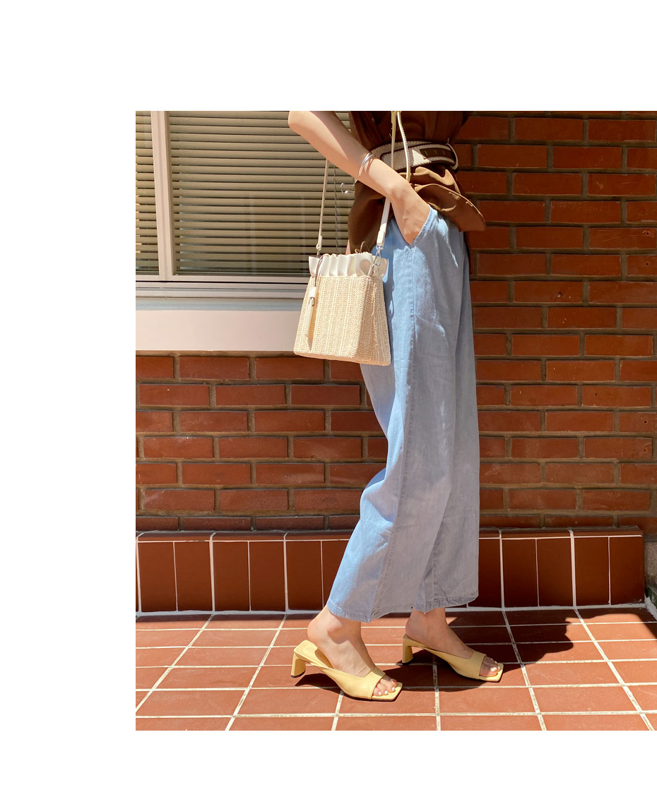 ボタンウエストゴムデニムパンツ・全1色 | DHOLIC PLUS | 詳細画像5