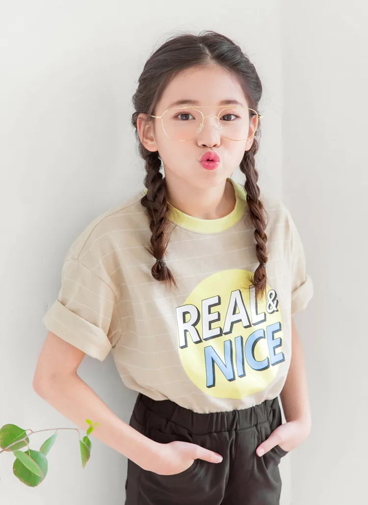 NICEサークルロゴボーダーTシャツ | 詳細画像1