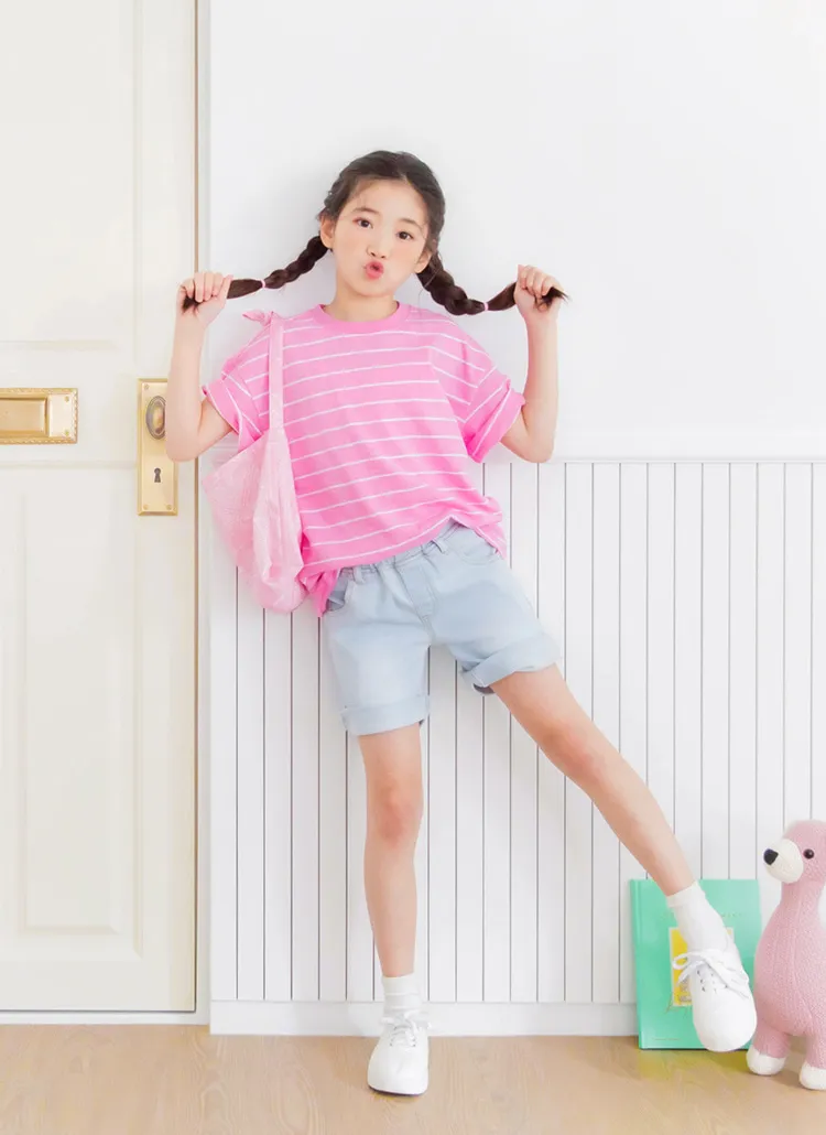 カットヘムデニムショートパンツ | 詳細画像1