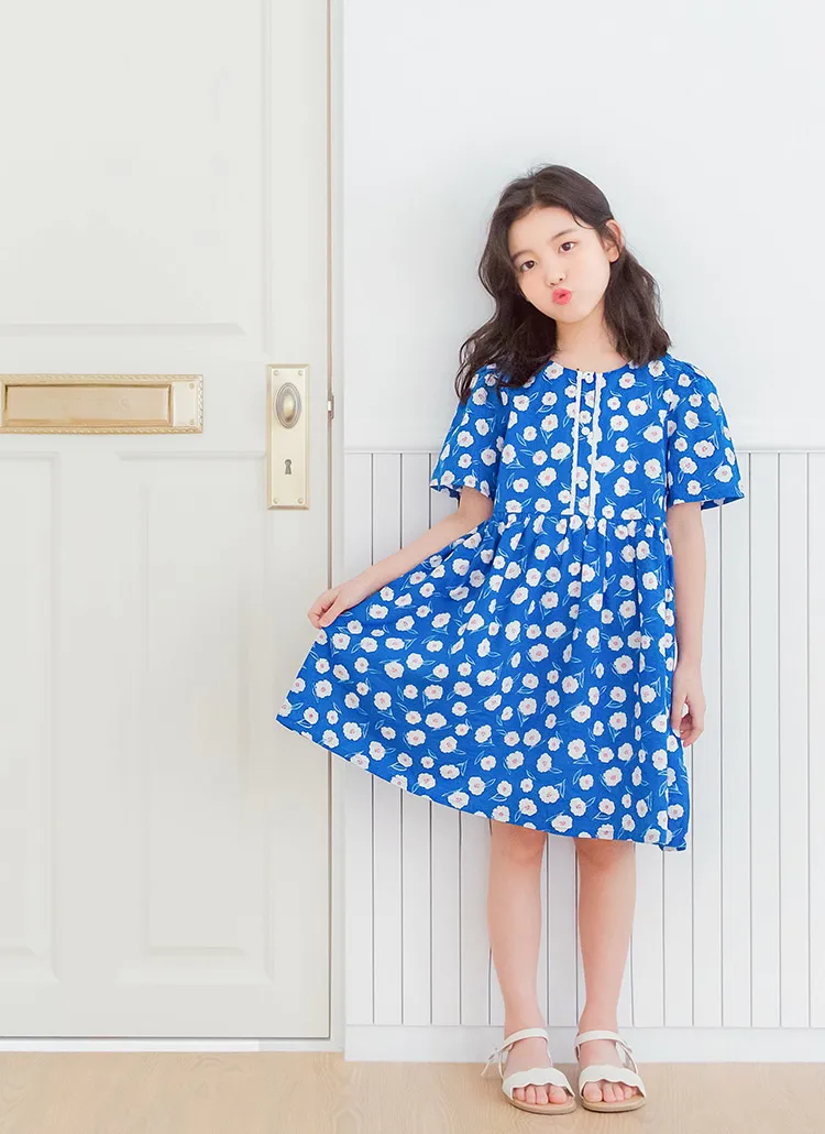 花柄レースラインワンピース | 詳細画像1