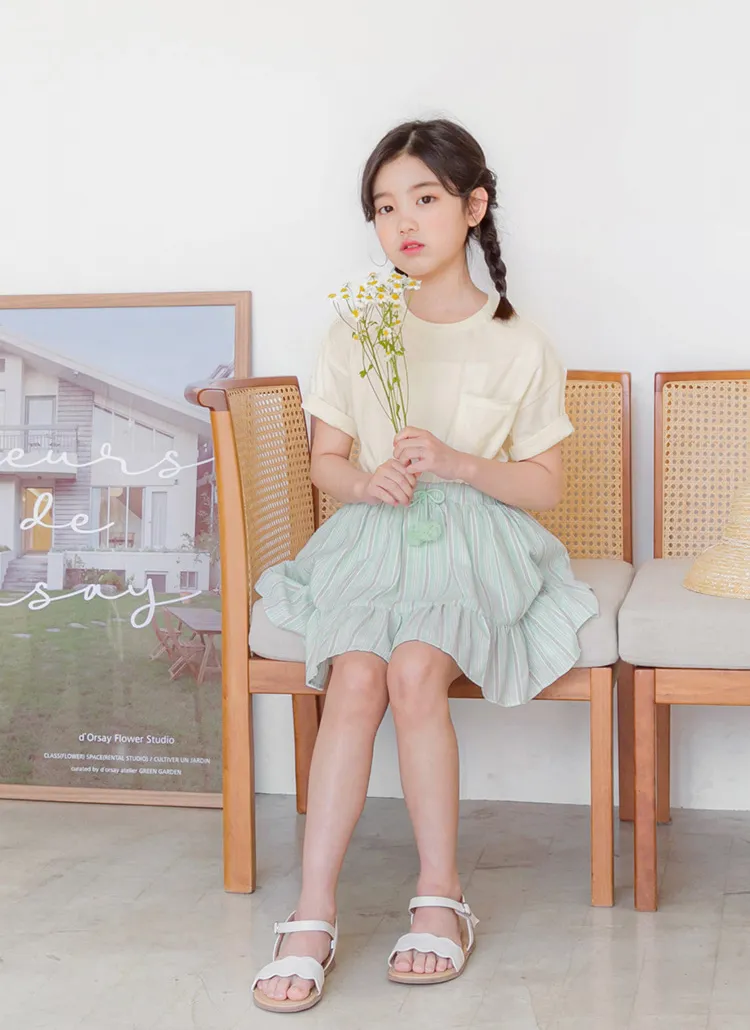 ポンポンストラップパターンスカートパンツ | 詳細画像1