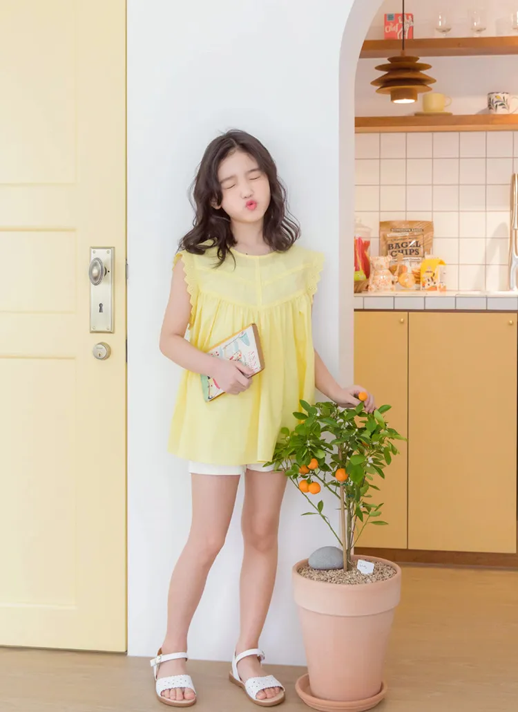 パンチングレーススリーブレス | 詳細画像1