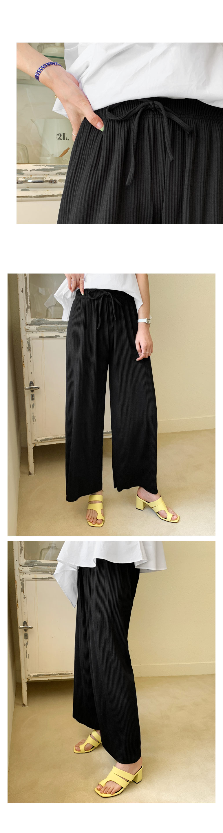 リボンリブパンツ・全2色 | DHOLIC PLUS | 詳細画像5