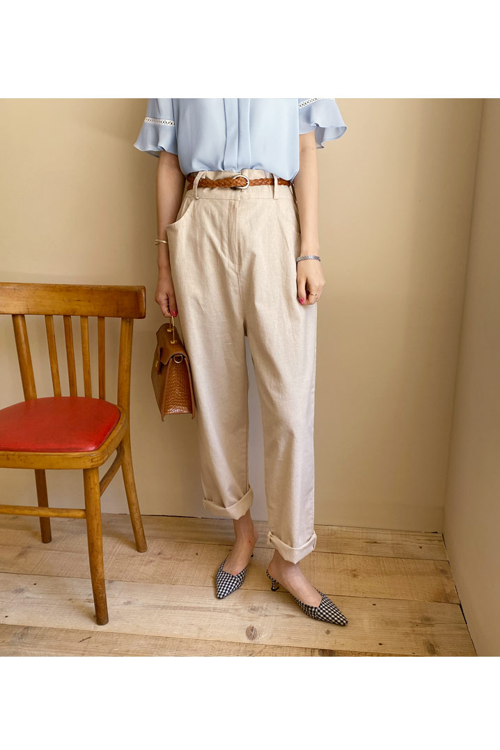 ベルト付テーパードパンツ・全3色 | DHOLIC PLUS | 詳細画像2