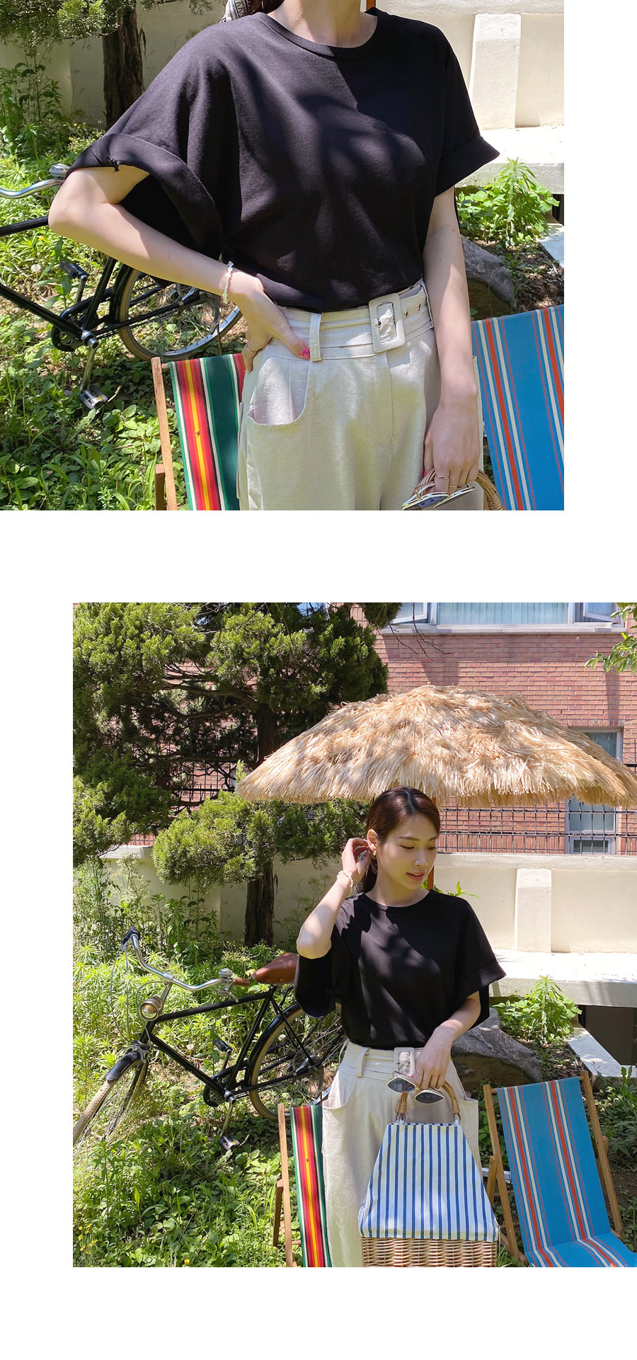 ベルト付テーパードパンツ・全3色 | DHOLIC PLUS | 詳細画像13