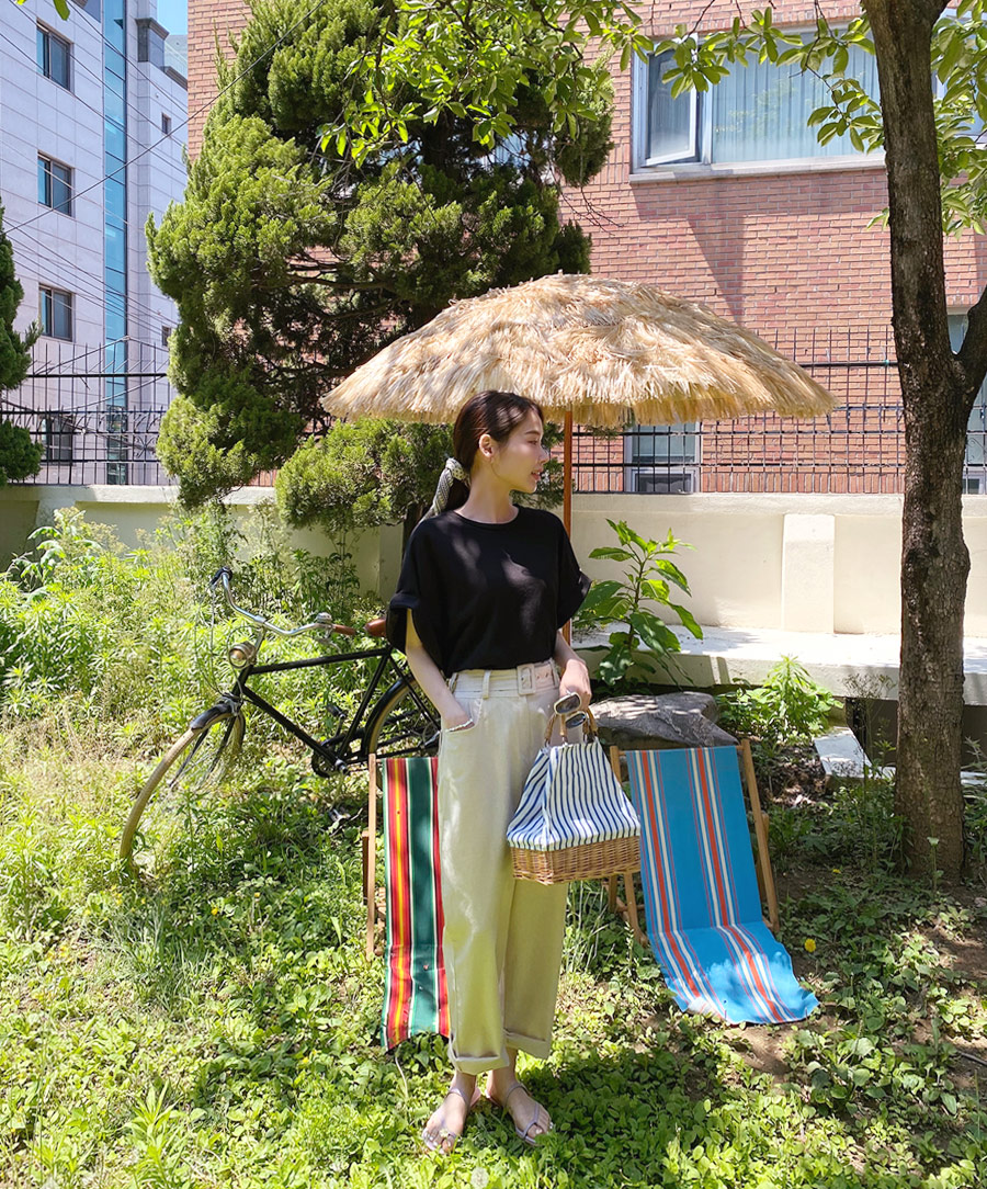 ベルト付テーパードパンツ・全3色 | DHOLIC PLUS | 詳細画像14