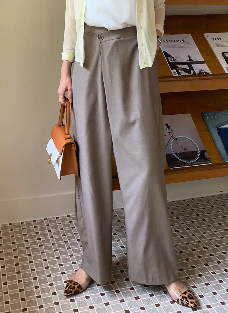 ダイアゴナルボタンパンツ・全3色 | DHOLIC PLUS | 詳細画像1