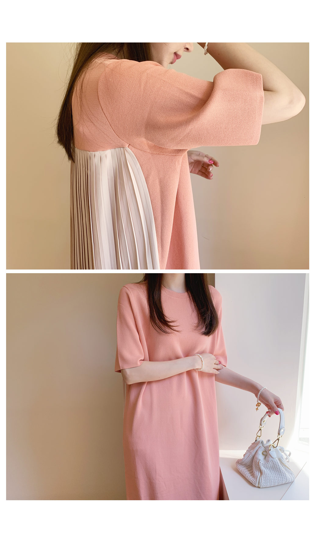 バックプリーツニットワンピース・全4色 | DHOLIC PLUS | 詳細画像7