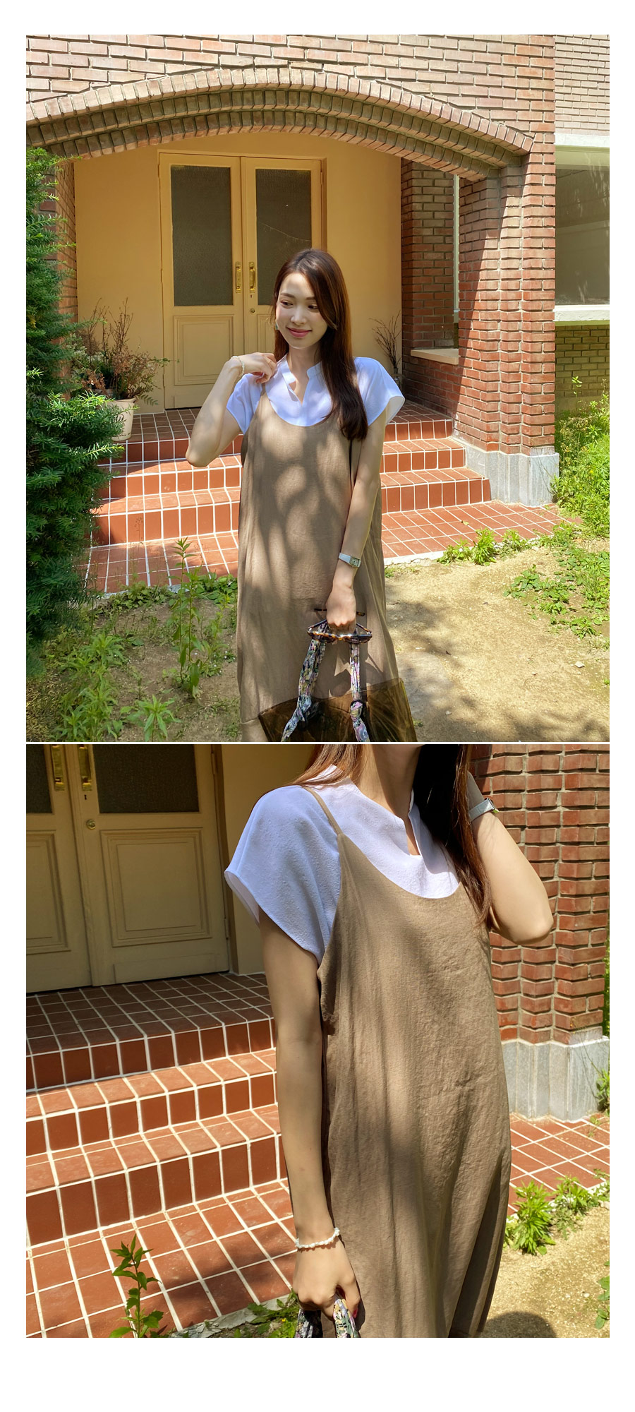 フレアヘムスリーブレスワンピース・全3色 | DHOLIC PLUS | 詳細画像3