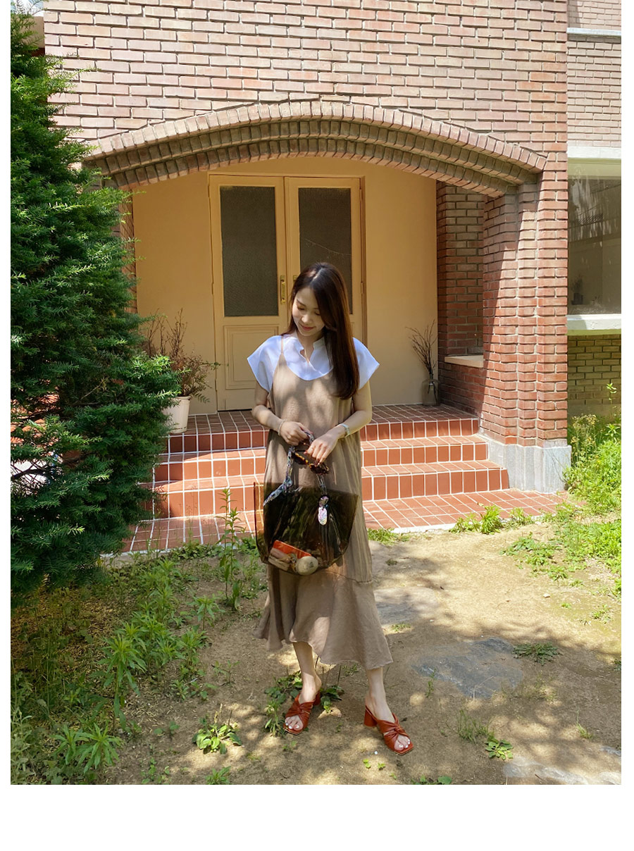 フレアヘムスリーブレスワンピース・全3色 | DHOLIC PLUS | 詳細画像5