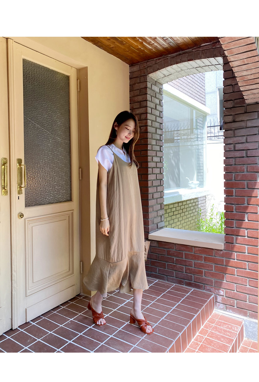 フレアヘムスリーブレスワンピース・全3色 | DHOLIC PLUS | 詳細画像10