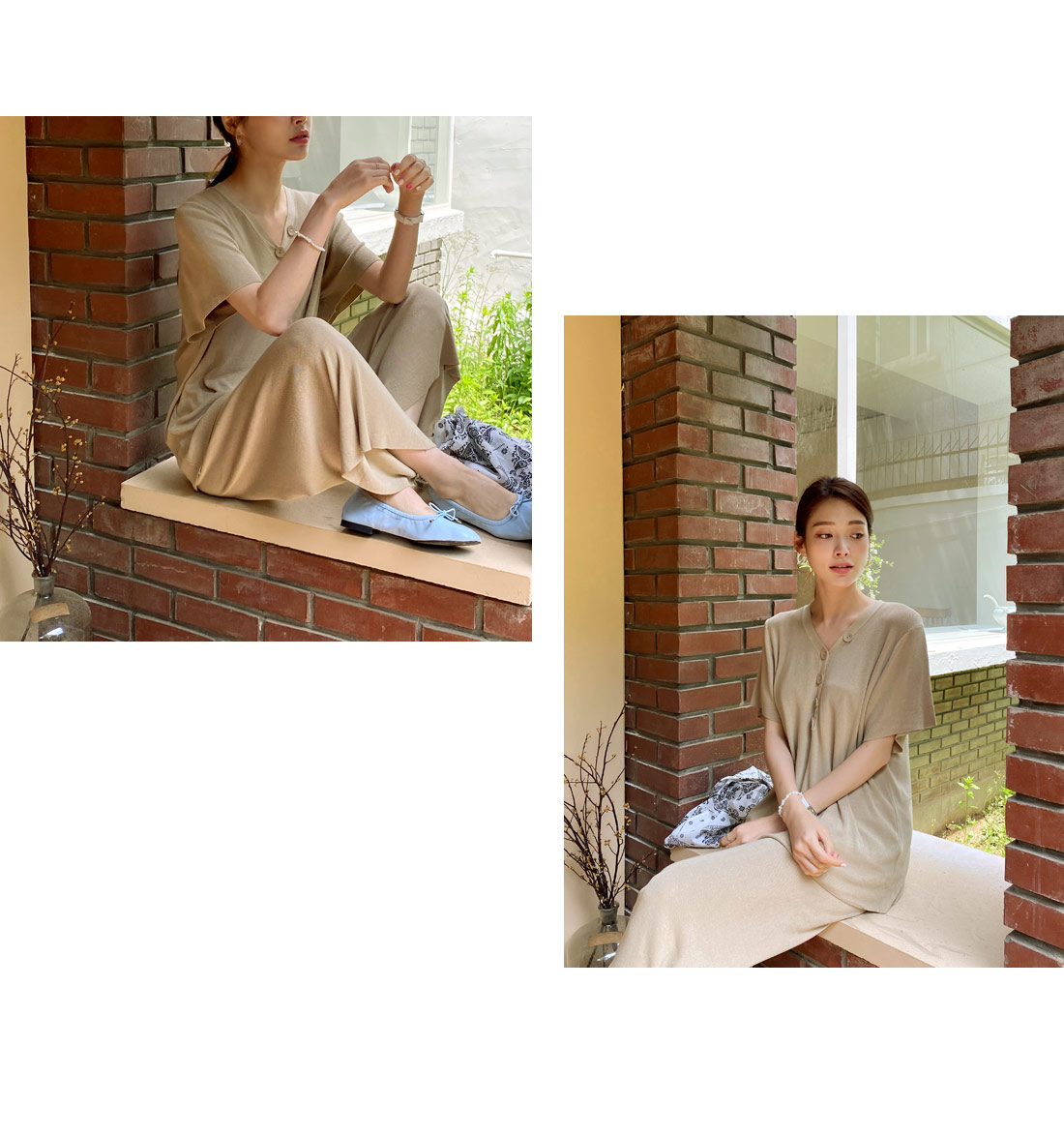 ボタンニット&パンツSET・全2色 | DHOLIC PLUS | 詳細画像5