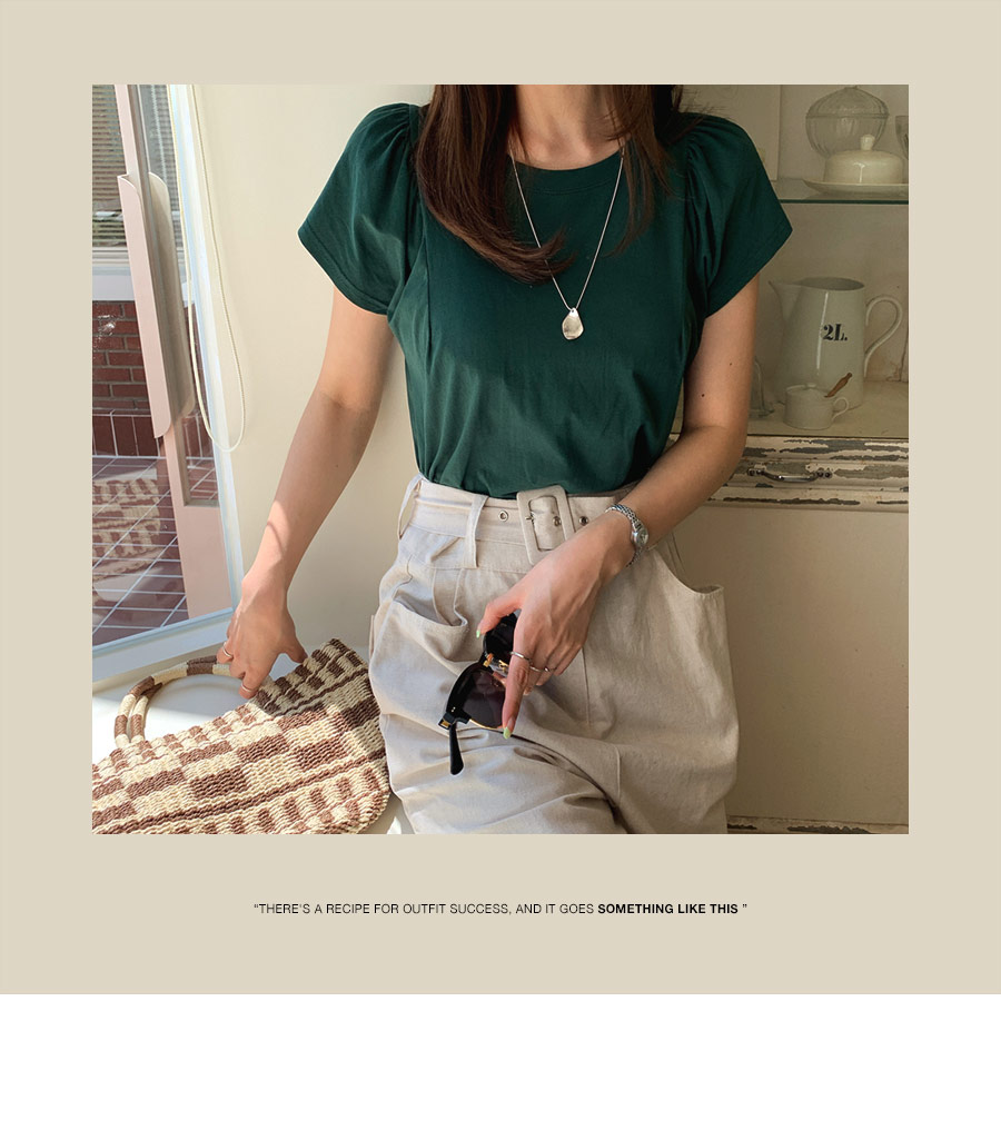 ギャザースリーブTシャツ・全6色 | DHOLIC PLUS | 詳細画像11