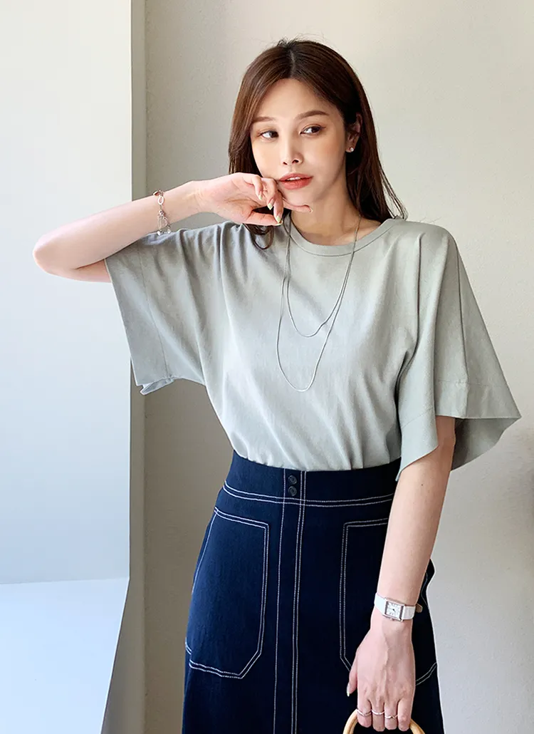 スリットワイドスリーブTシャツ・全3色 | DHOLIC PLUS | 詳細画像1