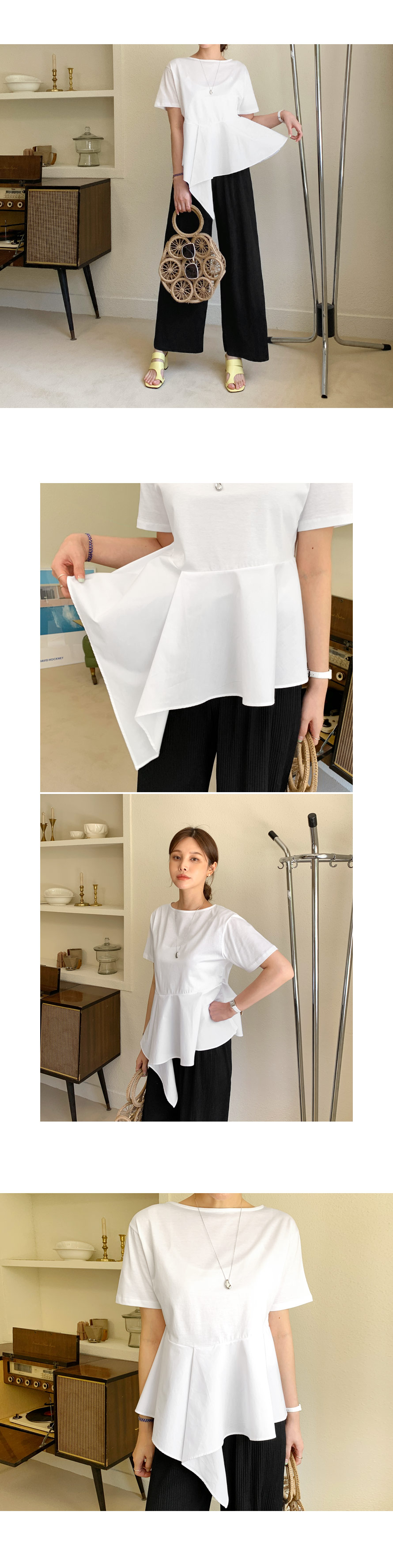 フレアヘムTシャツ・全2色 | DHOLIC PLUS | 詳細画像8