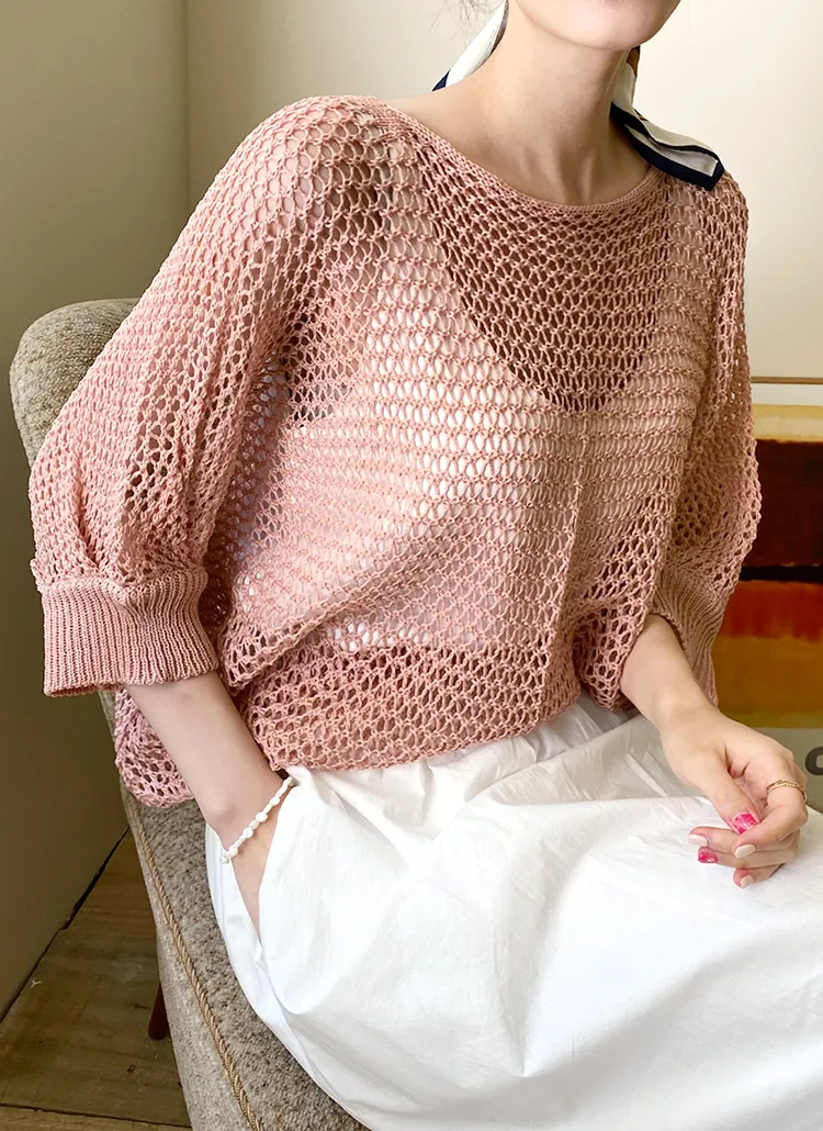 ドルマンネットニット・全7色 | DHOLIC PLUS | 詳細画像1