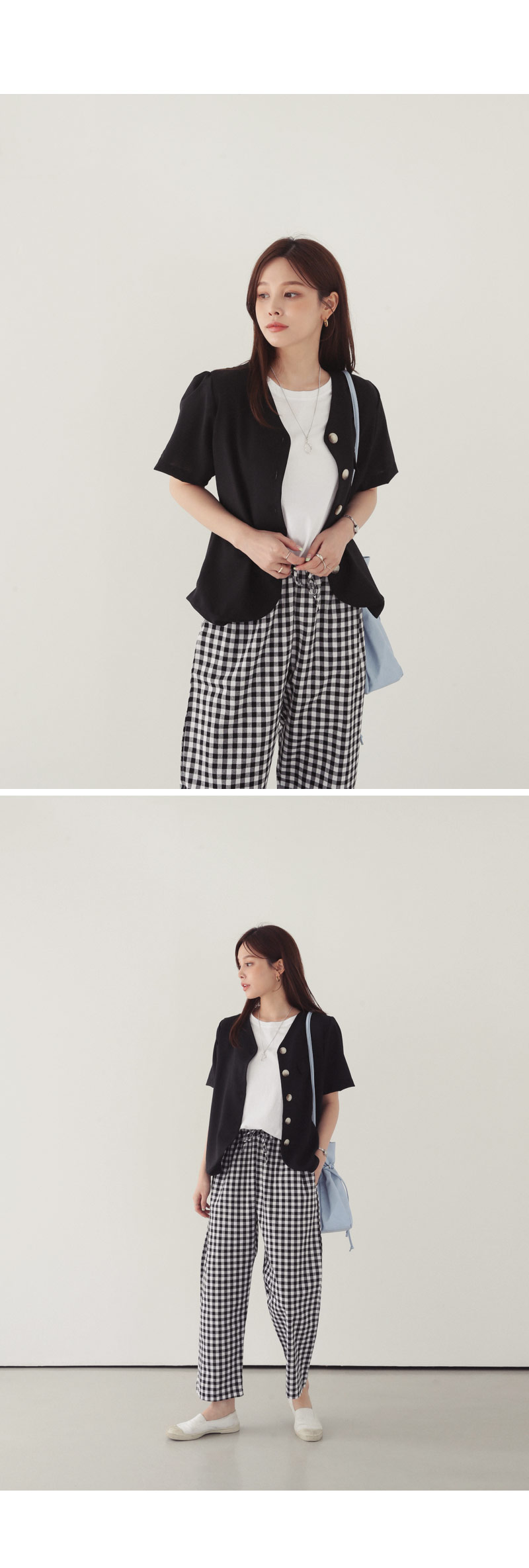 Vネックボタンブラウス・全4色 | DHOLIC PLUS | 詳細画像10