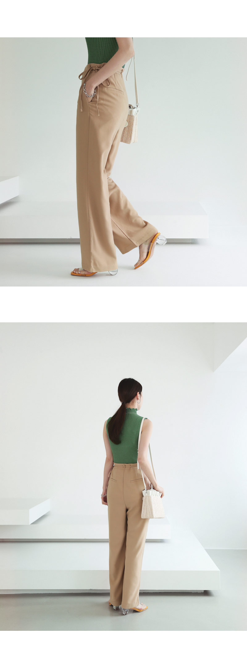 ラップワイドパンツ・全2色 | DHOLIC PLUS | 詳細画像5