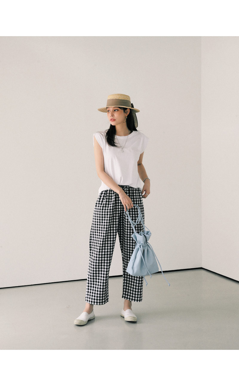 ギンガムチェックワイドパンツ・全2色 | DHOLIC PLUS | 詳細画像9
