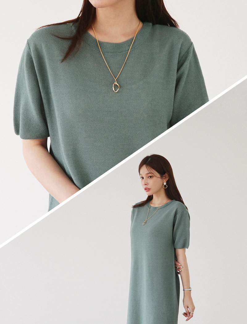 コントラストカラーニットワンピース・全3色 | DHOLIC PLUS | 詳細画像4