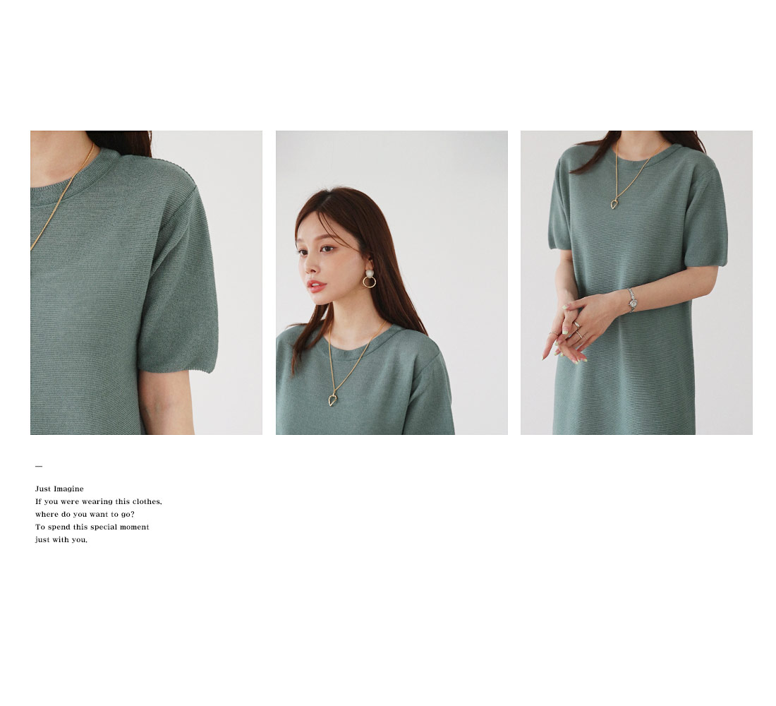 コントラストカラーニットワンピース・全3色 | DHOLIC PLUS | 詳細画像6