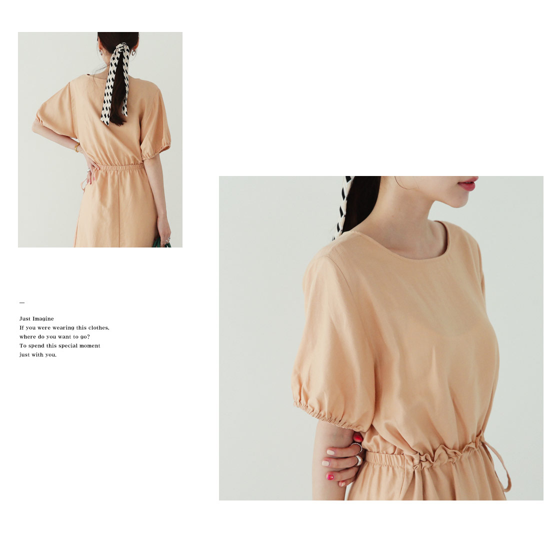 ドロストワンピース・全3色 | DHOLIC PLUS | 詳細画像9