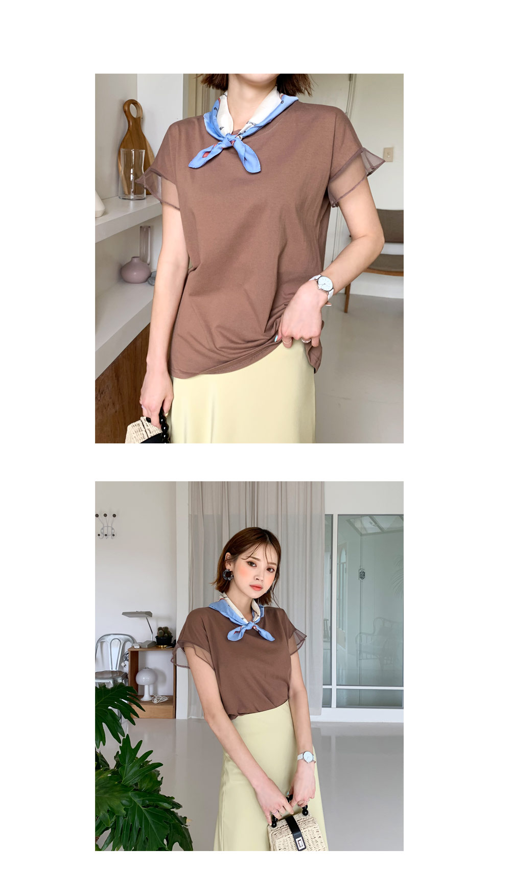 メッシュスリーブTシャツ・全6色 | DHOLIC | 詳細画像5