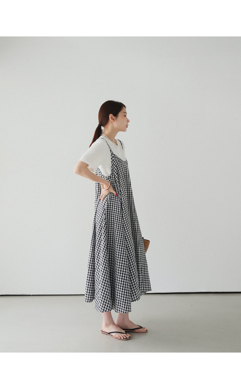 チェックフレアワンピース・全1色 | DHOLIC PLUS | 詳細画像5