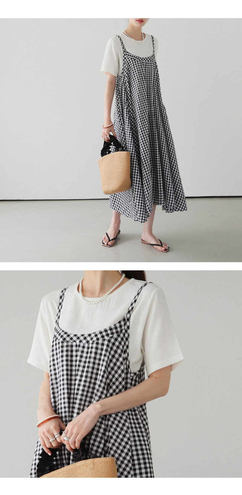 チェックフレアワンピース・全1色 | DHOLIC PLUS | 詳細画像7