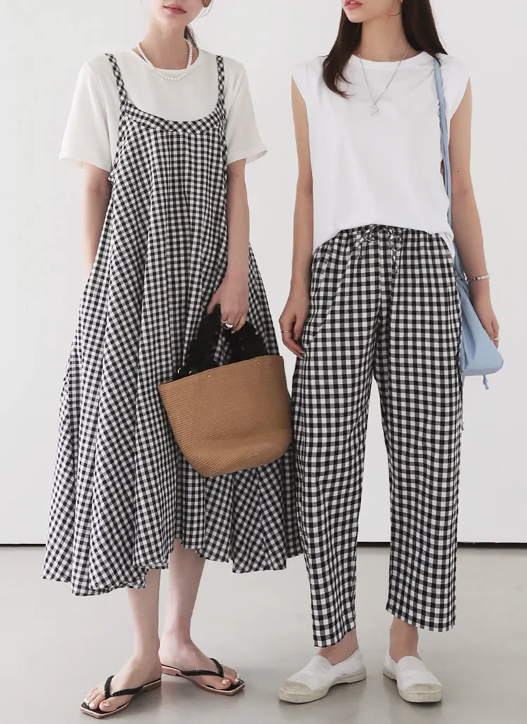 チェックフレアワンピース・全1色 | DHOLIC PLUS | 詳細画像1