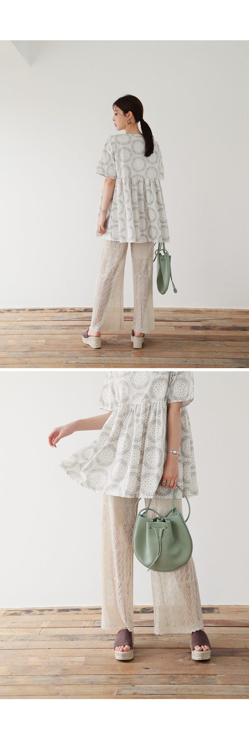 サークルペイズリーフレアブラウス・全2色 | DHOLIC PLUS | 詳細画像7