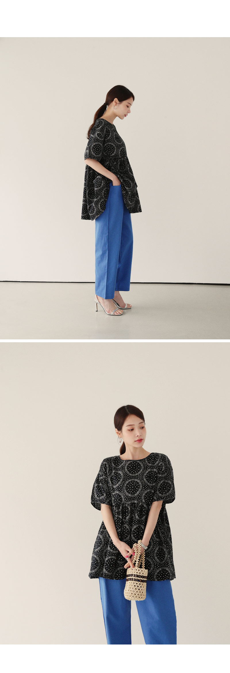 サークルペイズリーフレアブラウス・全2色 | DHOLIC PLUS | 詳細画像12